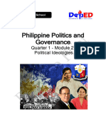 Philippine Politics and Governance: Quarter 1 - Module 2: Political Ideologies