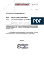 Oficio Remite Cronograma de Ejcucion de Los Jedpa 2024