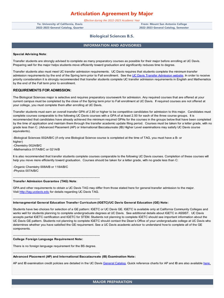 COMPUTER SCIENCE TRANSFER REQUIREMENTS UC DAVIS intelligence overview