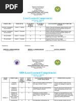 ParasanonNHS - SHS - Least Learned Skills - Q4 - 2022-2023