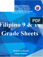 Cover Page Grade Sheets