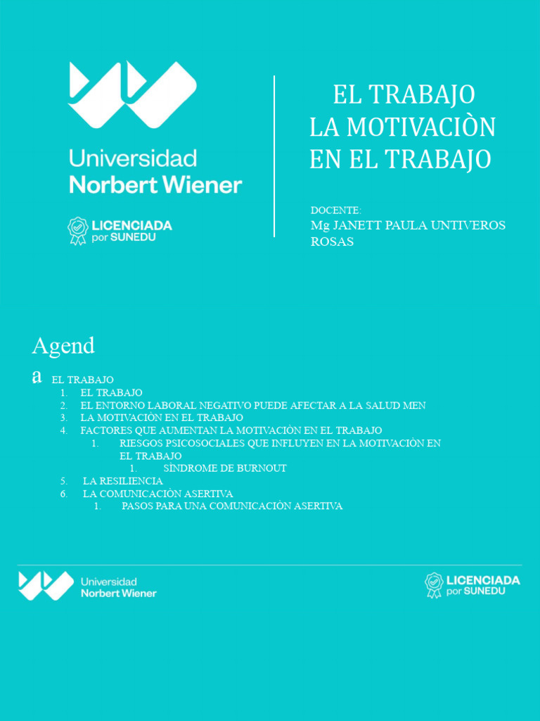 Motivación y Salud en el Trabajo | PDF | Motivación | Motivacional