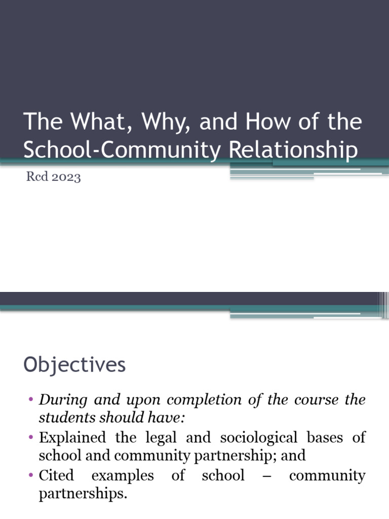 School-Community Partnership Guide | PDF | Community | Learning