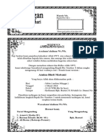 Contoh Undangan Tahlil Format Doc