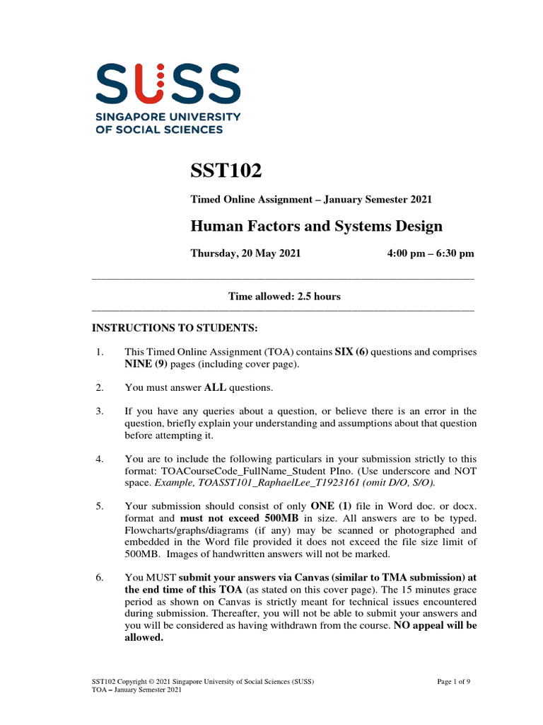 SST102 Jan 2021 Toa 1622516506524 | PDF | Information | Memory