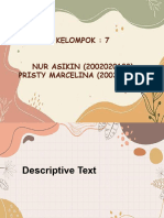 Kel. 7 Descriptive Text
