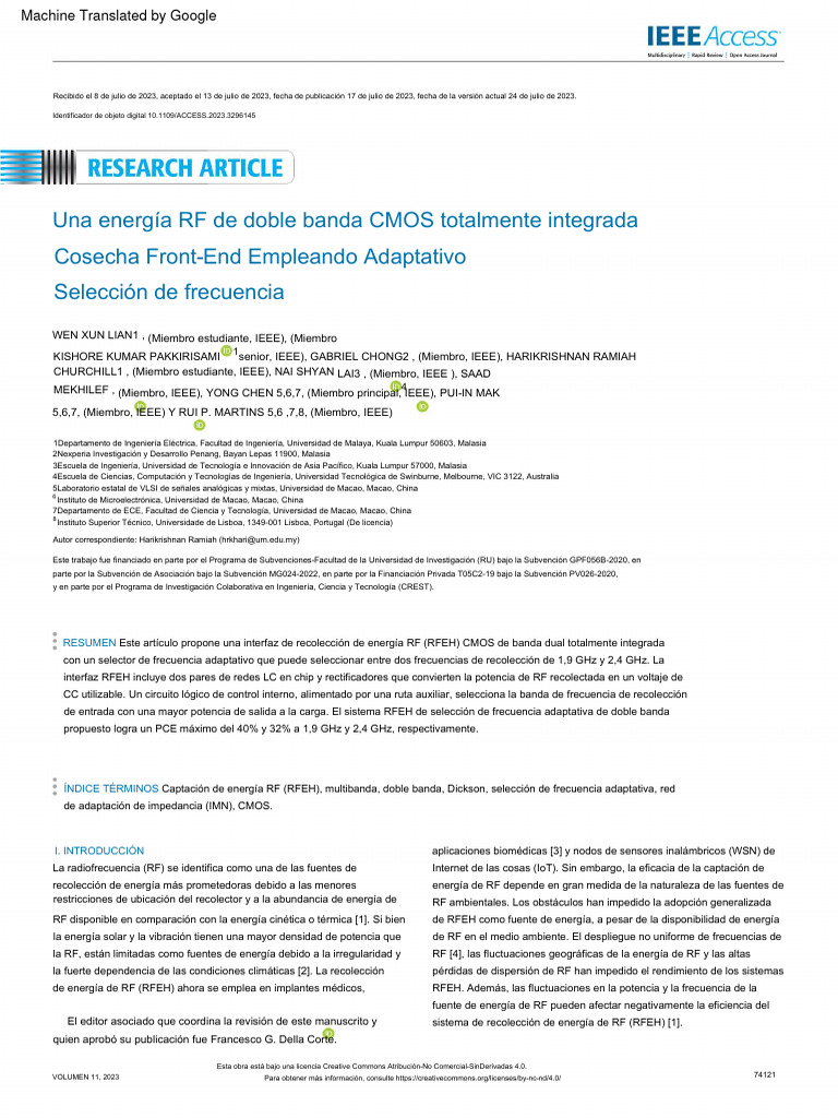 #Espanol A - Fully-Integrated - CMOS - Dual-Band - RF - Energy ...