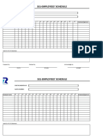 Weekly Schedule of Employees Format