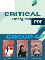 GROUP 4 Critical Ethnography