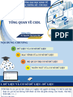 Chương 1. Tổng Quan Về CSDL