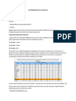 Determinación de La Muestra