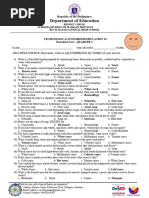 Cookery 10 - PERIODICAL TEST Q3