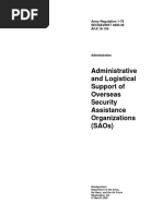 Administrative and Logistical Support of Overseas Security Assistance Organizations (Saos)