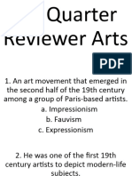 1st Quarter Reviewer Arts