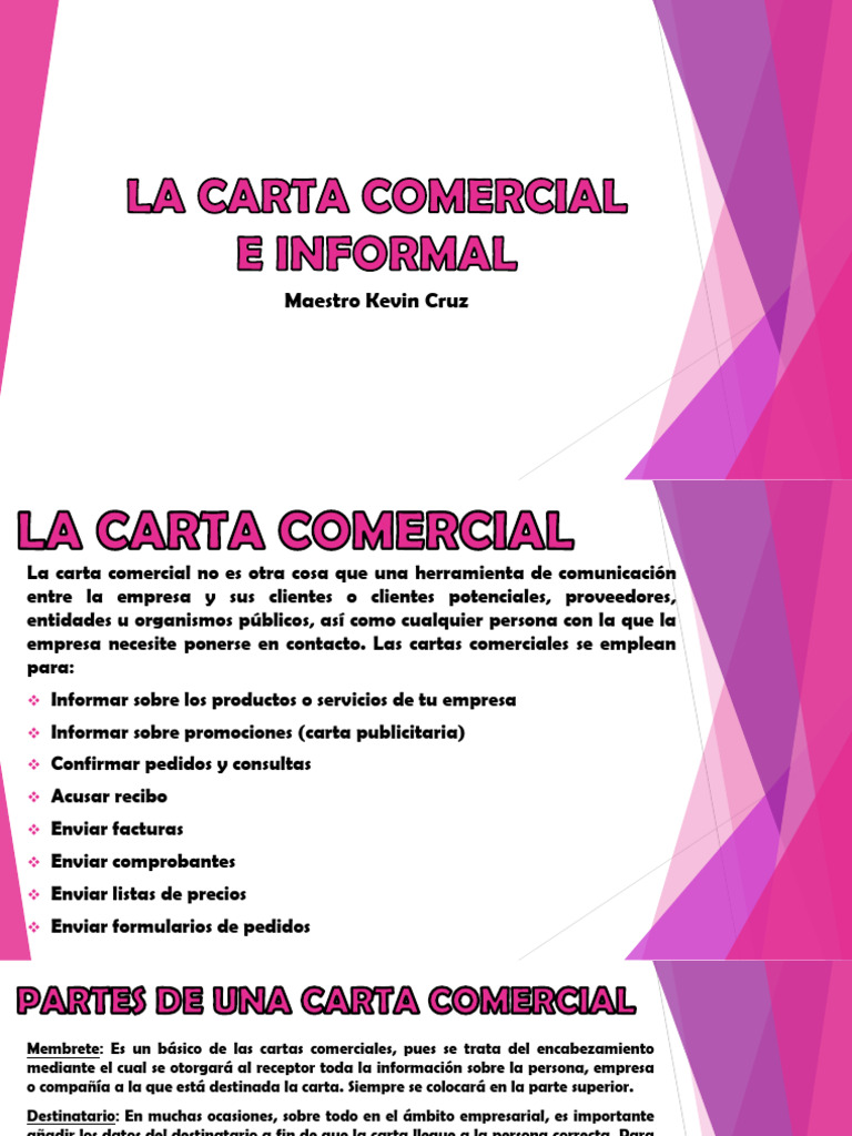 Guía de Cartas Comerciales e Informales | PDF | Business