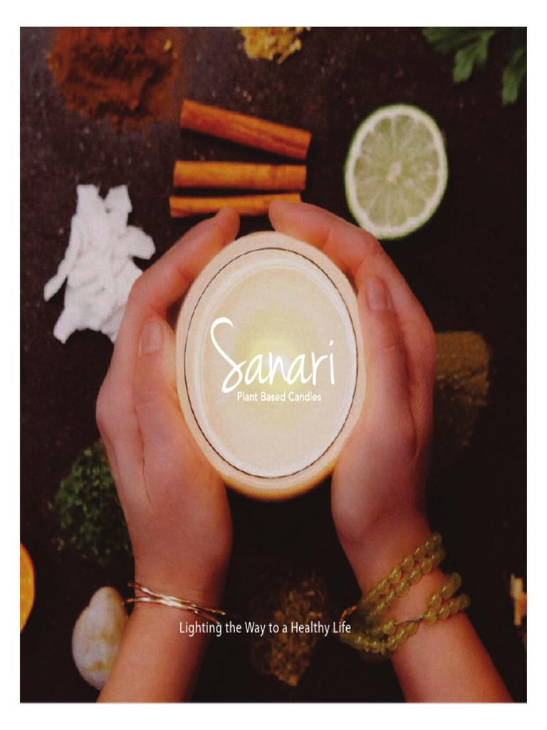Sanari Candle: Eco-Friendly Wellness | PDF | Citrus | Essential Oil