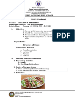 Lesson Plan - Salad Dressing