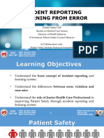 6 - Incident Reporting - Learning