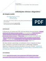 Epidemiologia, Manifesta - Es CL - Nicas e Diagn - Stico Do Herpes Zoster - UpToDate