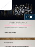 Metodos Diagnositcios de Enfermedad Cardiopulmonar