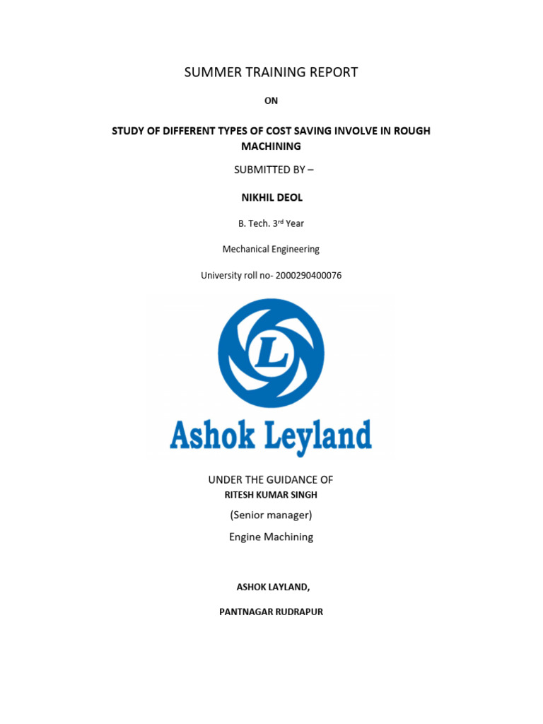 Machine Detail Report | PDF