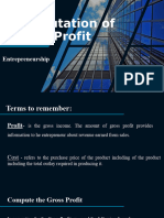 Computation of Gross Profit