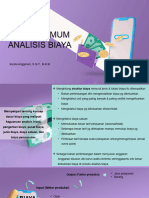 Prinsip Umum Analisis Biaya