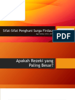 Sifat-Sifat Penghuni Surga Firdaus