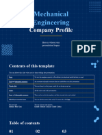 Mechanical Engineering Company Profile by Slidesgo