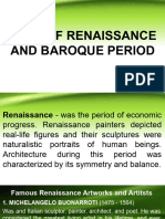 Arts of Renaissance and Baroque Period