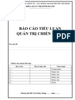 Hướng dẫn báo cáo tiểu luận