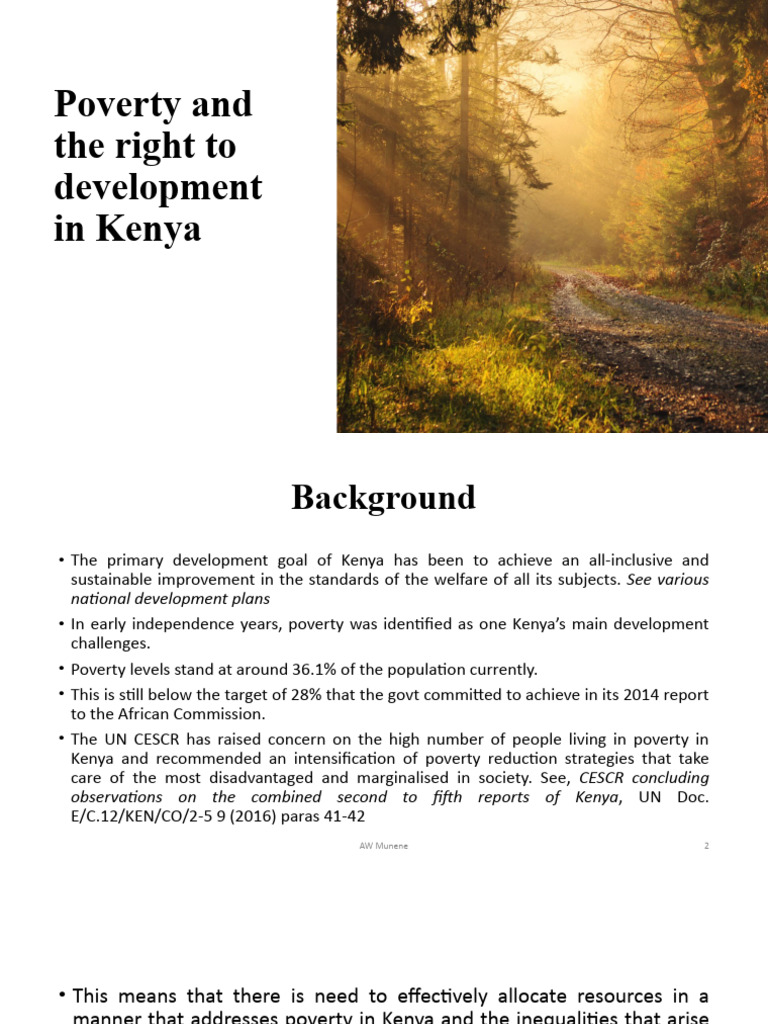 Addressing Poverty and Development in Kenya | PDF | Poverty | Poverty ...
