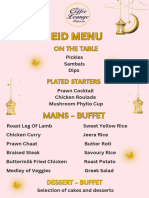 Eid Menu 2024