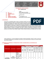 Planificación Curricular de 4 de Primaria - Comunicación