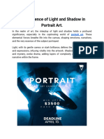 The Influence of Light and Shadow in Portrait Art