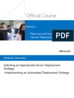 Microsoft Official Course: Planning and Implementing A Server Deployment Strategy