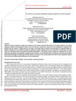 Determinants of Maternal Health Services