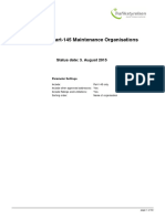 Approved Part-145 Maintenance Organisations August 2015
