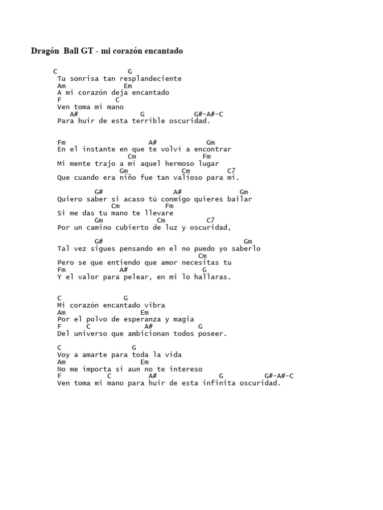 Mi Corazon Encantado Acordes Pdf