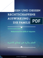 Das Wissen Und Dessen Rechtschaffene Auswirkung Auf Die Familie