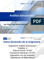 Presentación Asignatura - Análisis Estructural I
