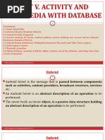 Mad Unit v. Activity and Multimedia With Database