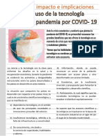 El Impacto e Implicaciones Éticas Del Uso de La Tecnología Durante La Pandemia Por COVID - 19