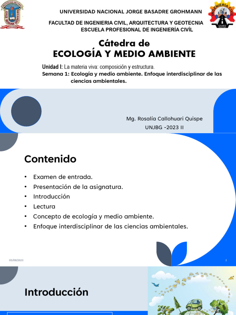 Semana 1 | PDF | Ecología | Entorno natural