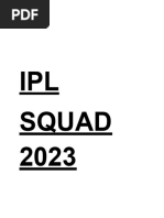 Ipl Squad 2023-1