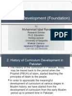 History of Curriculum Development