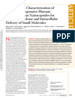 Zhang Et Al 2010 Synthesis and Characterization of Thermally Responsive Pluronic f127 Chitosan Nanocapsules For