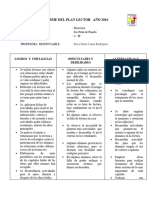 INFORME DEL PLAN LECTOR 2016 Listo