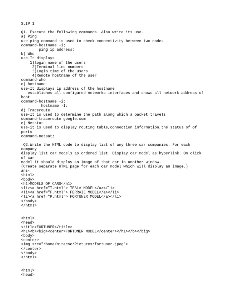 Html slips pdf html element computing