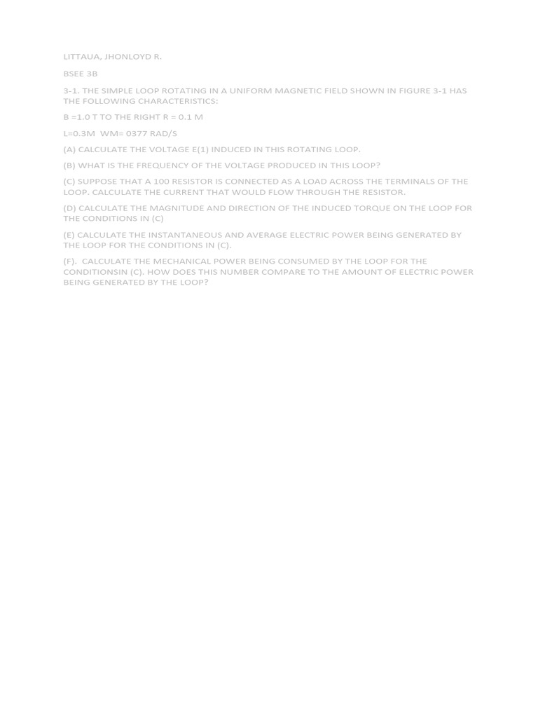 Machine 2 problem pdf electric motor manufactured goods